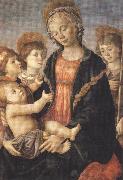 Sandro Botticelli Madonna and Child with St John and two Saints (mk36) china oil painting artist